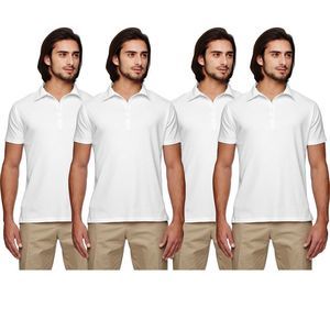 NEW Mens 4 Pack Bundle Fresh White Polo T-Shirts Size XL & 2XL XXL X-Large